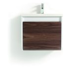 Venus D60 Dió Függesztett  soft-close rendszerű  nagyfiókos Fürdőszobaszekrény Műmárvány matt mosdókagylóval                                   (60*54*48 cm)