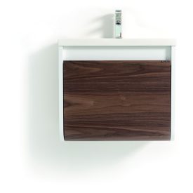   Venus D60 Dió Függesztett  soft-close rendszerű  nagyfiókos Fürdőszobaszekrény Műmárvány matt mosdókagylóval                                   (60*54*48 cm)