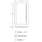 Venus ART D60 Diószínű  Szenzoros Fürdőszoba tükör Ledvilágítással                      (59*92*3 cm)