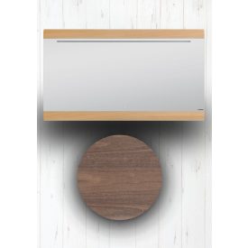   Venus ART D120 Diószínű  Szenzoros Fürdőszoba tükör Világítással(119*68*3 cm)