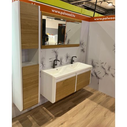 VENUS Art T160 Tölgyszínű Függesztett Ceruzaszekrény Szennyestartóval (31,1*160*35 cm)