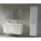 LUXOR  F Magasfényű Fehér Festett Függesztett  Polcozott Ceruzaszekrény (35*160*37,7 cm)