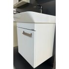 Neon 45 Matt Fehér Függesztett egyajtós Fürdőszoba bútor,kerámiamosdóval kompletten (45*56,5*41,5cm)