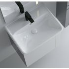 NEON 45 Betonszürke függesztett egyajtós fürdőszoba bútor kerámiamosdóval 45x 56,5 41,5