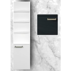   NEON 160 Antracit fronttal függesztett polcos szekrény 38x160x34