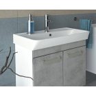 Neon 60 Betonszürke Függesztett bútor,középen felnyíló ajtó, kerámiamosdóval