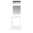 NEON 60 polcos fürdőszoba tükör világítás NÉLKÜL 69,5x60x12,5