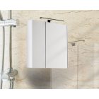 Atria F65  fehér Tükrösszekrény  LED-Világítással 