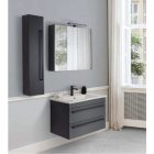 Atria A85 Antracit szürke  Tükrösszekrény  LedVilágítással 