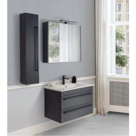   Atria A85 Antracit szürke  Tükrösszekrény  LedVilágítással 