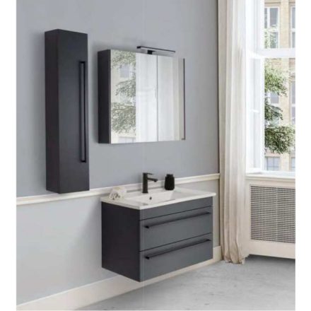 Atria A85 Antracit szürke  Tükrösszekrény  LedVilágítással 