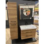  LUXOR FA80 Fahatású Fóliázott Fügesztett  soft-close rendszerű  két fiókos Fürdőszobabútor Kerámia  Mosdókagylóval (80,5*56*46 cm)