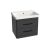  LUXOR A60 Antracit Fóliázott Fügesztett  soft-close rendszerű  két fiókos Fürdőszobabútor Kerámia  Mosdókagylóval (60,5*56*46 cm)