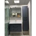 LUXOR A60 ART Antracit Fóliázott Polcozott Tükrösszekrény  (60*77*20,4cm)