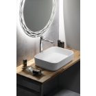 INFINITY RECTANGLE kerámiamosdó, 50x36cm, matt fehér