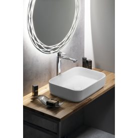 INFINITY RECTANGLE kerámiamosdó, 50x36cm, matt fehér