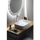 INFINITY RECTANGLE kerámiamosdó, 50x36cm, fehér