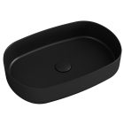 INFINITY OVAL kerámiamosdó, 55x36cm, fekete