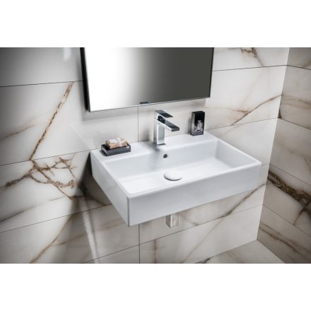 ISVEA PURITY Pultra szerelhető kerámiamosdó, 60x13x42cm