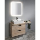 AQUALINE SISTEMA kerámiamosdó, pultra vagy falra szerelhető, 50x42cm