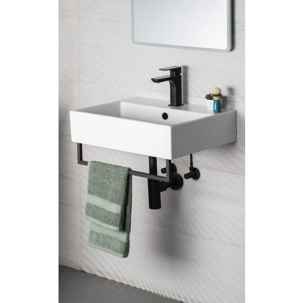 AQUALINE SISTEMA kerámiamosdó, pultra vagy falra szerelhető, 60x42cm