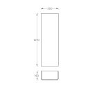 ZEN Fahatású fóliázott, univerzális nyitású polcos függesztett szekrény 35x107x18cm