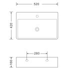 BRUCKNER NEASA kerámiamosdó, 52x42cm