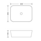 AQUALINE kerámiamosdó, 46x34cm