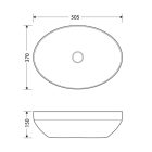 AQUALINE kerámiamosdó, 50,5x37cm