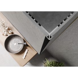 MODEE SZÉLES KÜLSŐ SAROK PROFIL BLACK MATT A3 12DB/CS