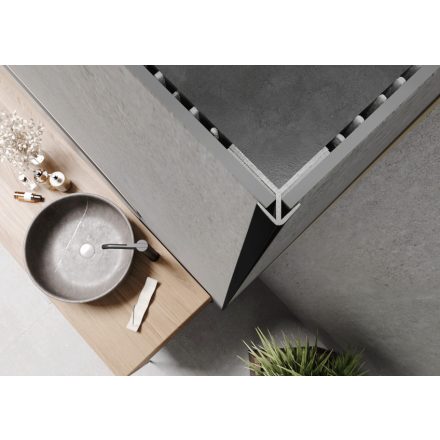 MODEE SZÉLES KÜLSŐ SAROK PROFIL BLACK MATT A3 12DB/CS