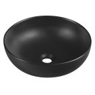 RONDANE pultra szerelhető kerámiamosdó, túlfolyó nélkül, 40x13,5cm, matt fekete