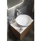 RONDANE pultra szerelhető kerámiamosdó, túlfolyó nélkül, 40x13,5cm