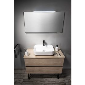   GARDA pultra szerelhető kerámiamosdó, túlfolyó nélkül, 50x13,5x40cm