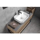 GARDA pultra szerelhető kerámiamosdó, túlfolyó nélkül, 50x13,5x40cm