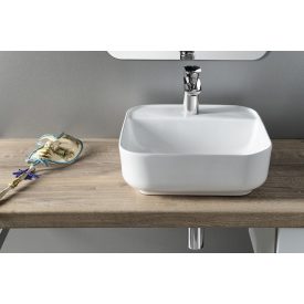   MOLVENO pultra szerelhető kerámiamosdó, túlfolyó nélkül, 38,5x14x38,5cm