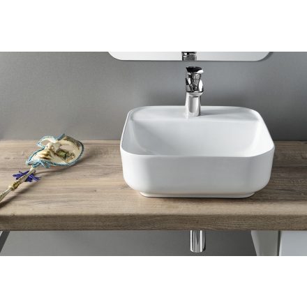 MOLVENO pultra szerelhető kerámiamosdó, túlfolyó nélkül, 38,5x14x38,5cm