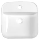 MOLVENO pultra szerelhető kerámiamosdó, túlfolyó nélkül, 38,5x14x38,5cm