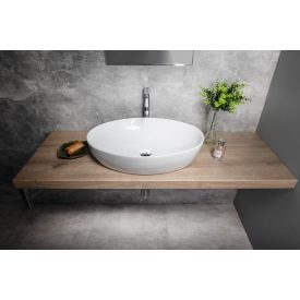   PERA kerámiamosdó, pultra szerelhető, túlfolyó nélkül, 61,5x14x42cm