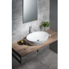 PERA kerámiamosdó, pultra szerelhető, túlfolyó nélkül, 61,5x14x42cm