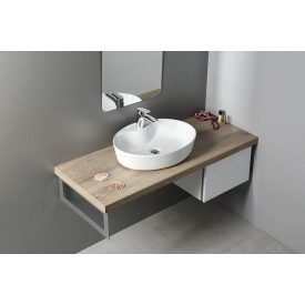   MARIANA pultra szerelhető kerámiamosdó, túlfolyó nélkül, 57x14,5x41cm