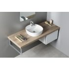 LUGANO pultra szerelhető kerámiamosdó, túlfolyó nélkül, 41x11,5cm