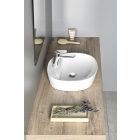 LUGANO pultra szerelhető kerámiamosdó, túlfolyó nélkül, 41x11,5cm