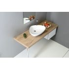 TERUEL kerámiamosdó, leeresztő nélkül, 58,5x14x39cm