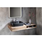 BALENA kerámiamosdó 48x13,5x37cm, matt fekete