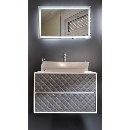 Mistik Compact 80 Betonszürke négyzet texturával