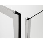 ARELIA 1000 Nyílóajtó polírozott Krómozott profillal  5 mm átlátszó üveggel (1000*1900 mm)