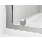 ARELIA 800 2 szárnyú nyílóajtó polírozott krómozott profillal 5mm átlátszó Biztonsági üveggel (800*1800 mm)