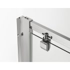 ARELIA 800 2 szárnyú nyílóajtó polírozott krómozott profillal 5mm átlátszó Biztonsági üveggel (800*1800 mm)