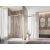 ORIANA 120 Soft-Close Tolóajtó, Gold szálcsiszolt, 8mm transzparent biztonsági üveggel (200*120 cm)